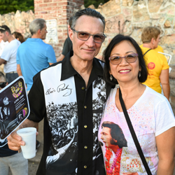 Thousands of fans lined Elvis Presley Boulevard to honor the king.