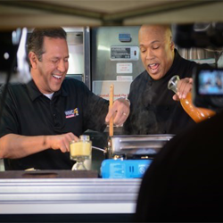 WMC Action News 5 meteorologist Ron Childers and "Flip My Food" host Chef Jeff.