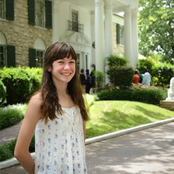 Actress Grace Kaufman, who stars in "The Last Ship," visited Graceland on June 17.