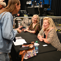 Bonya McGarrity and Pat West met with fans after the panel.