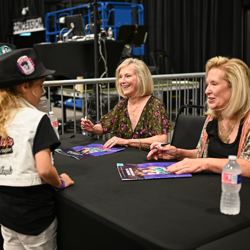 Bonya and Pat met with young Elvis fans after the panel.