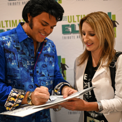 Signing autographs, taking selfies!