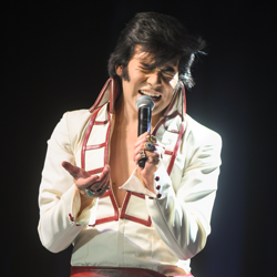 Taylor Rodriguez won the preliminary round at the Tupelo Elvis Festival.